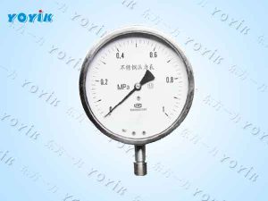 不锈钢压力表YB-100——电站系统压力监测的核心保障