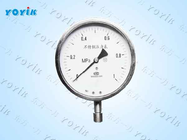 不锈钢压力表YB-100——电站系统压力监测的核心保障